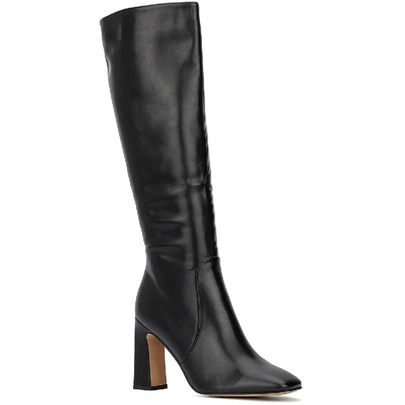 Trend Leading Collection Gabrielle Union Womens Lisi  Square Toe Side Zip Knee-High Boots