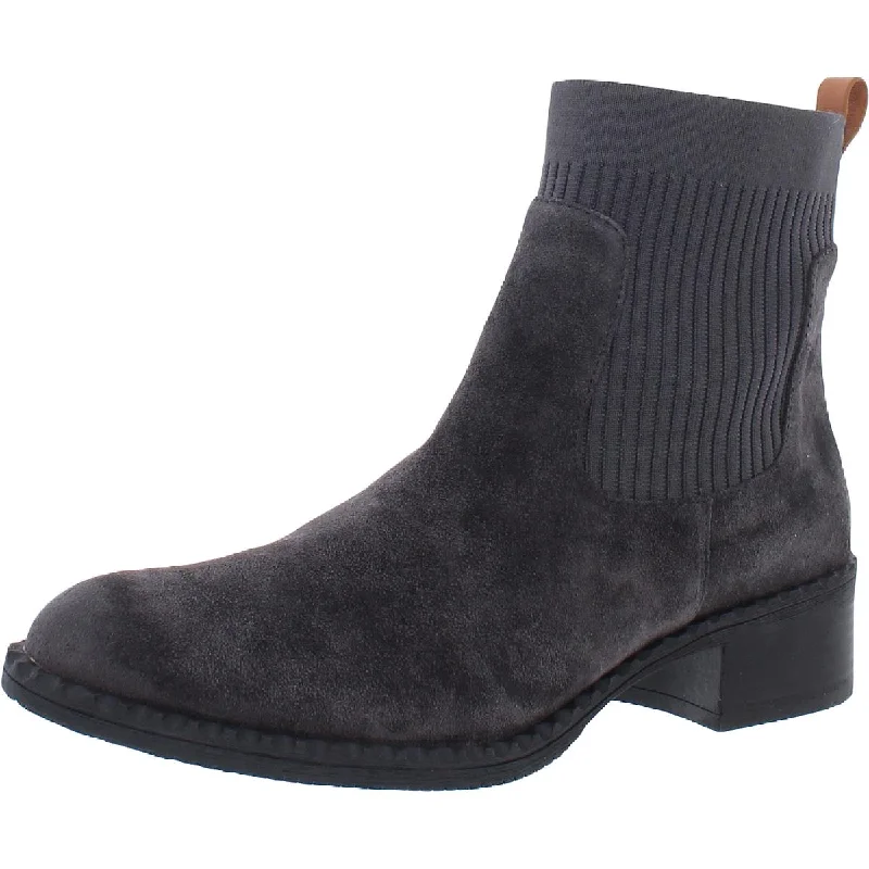 Sustainable Fashion Extravaganza Gentle Souls by Kenneth Cole Womens Best Chelsea Suede Slip-On Booties