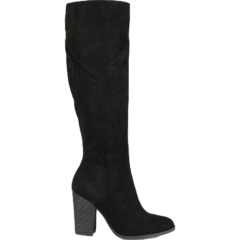 Unleash Your Style Journee Collection Womens Kyllie Extra Wide Calf Faux Suede Knee-High Boots