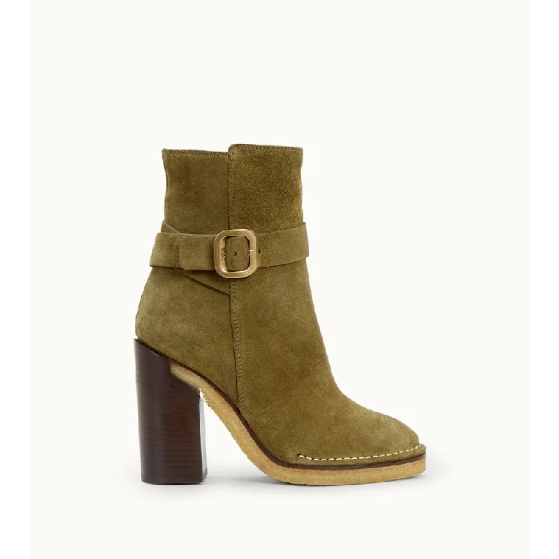 Casual Women's Flats Ankle Boots in Suede