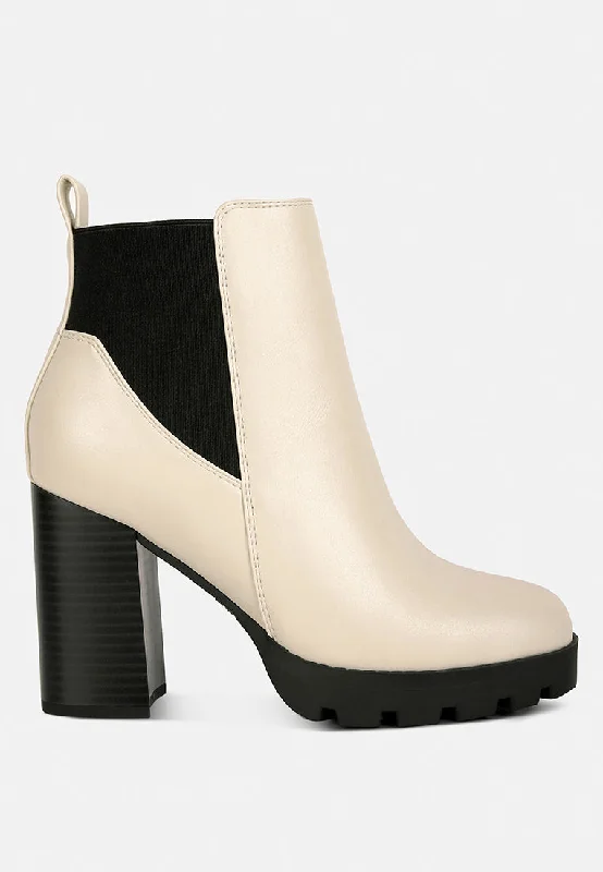 Limited Time Offers bolt block heeled chelsea boots