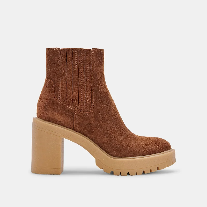 Limited Time Offer CASTER H2O BOOTIES CAMEL SUEDE