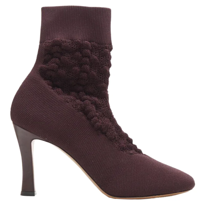 Timeless Elegance Sale Celine Glove Bootie textu sock knitsquare toe boots