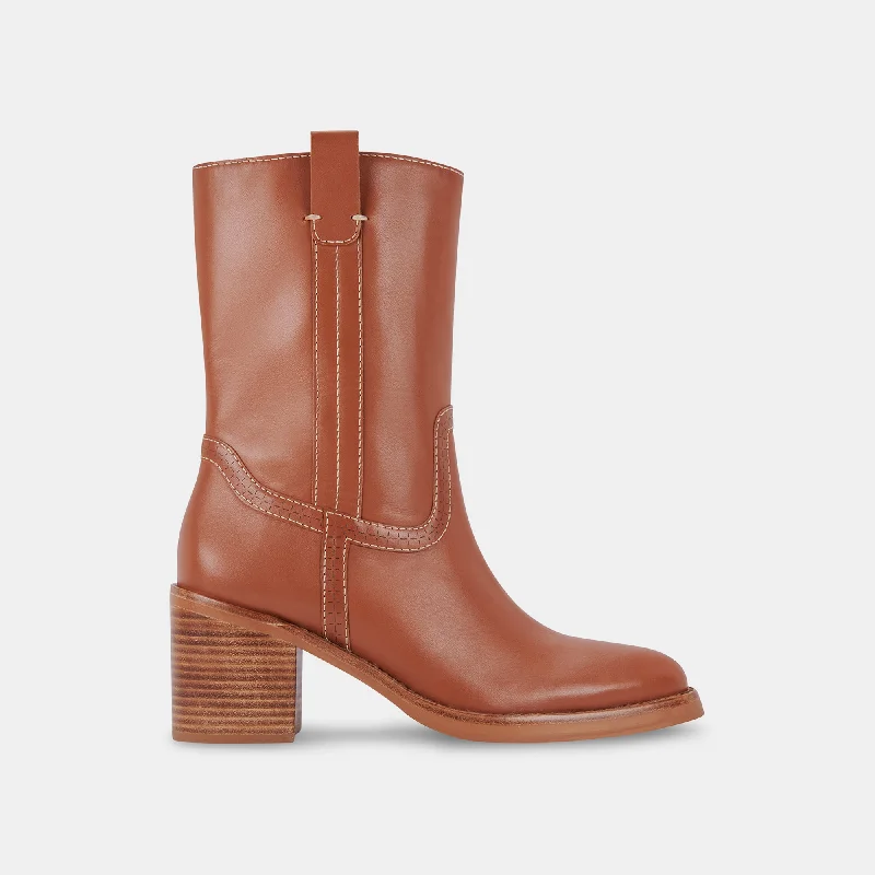 Cozy Comfort Style Sale COLETE BOOTS COGNAC LEATHER