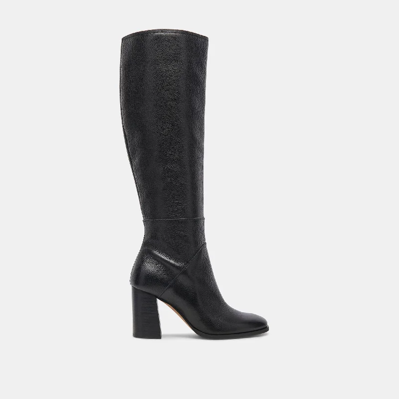 Best Women's Shoe Deals FYNN BOOTS ONYX LEATHER