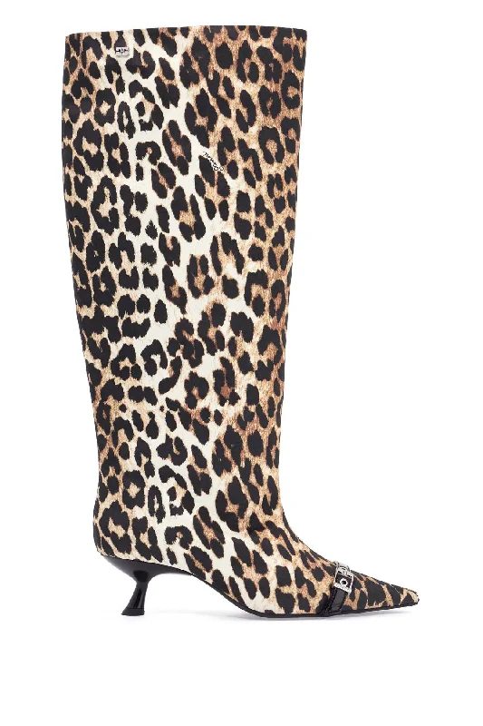 Browse Our Top Products Ganni Women's Animal Print Fabric Boots