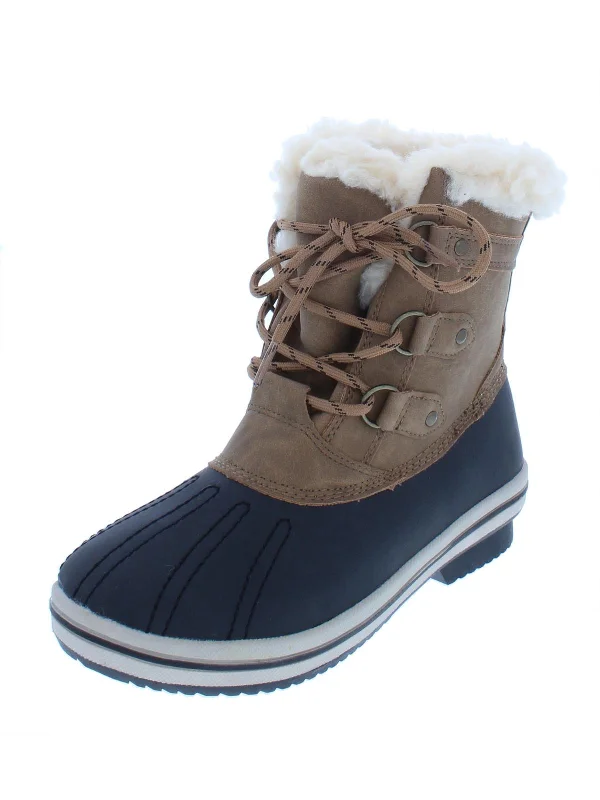 Trendy Boots Discount Gina Womens Faux Leather Cold Weather Winter Boots