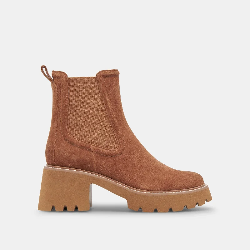 Durable Fashion Picks HAWK H20 BOOTIES CHESTNUT SUEDE