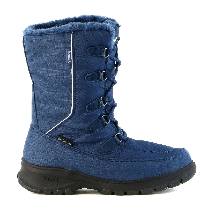 Vintage-Inspired Shoes Deal Kamik Brooklyn Boots - Dark Blue - Womens