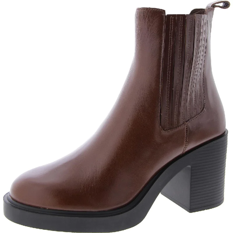 Must-Have Boots Sale Kayden Womens Leather Block Heel Ankle Boots