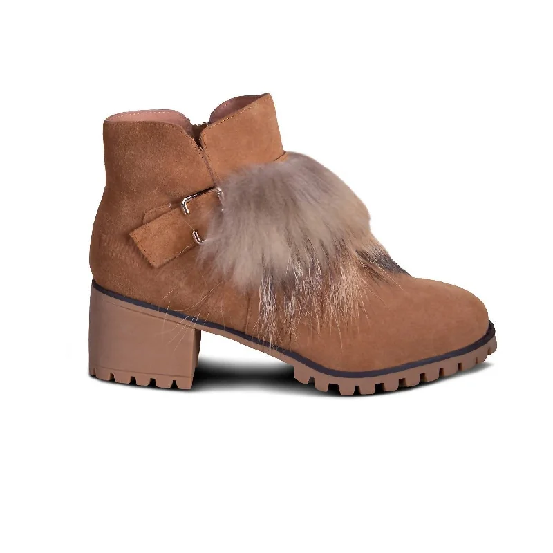 Versatile Shoes Promotion Ladies Amanda Sheepskin Boot In Tan