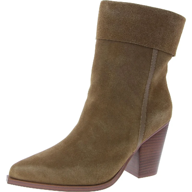 Embrace New Fashion Latasha Womens Suede Pull On Mid-Calf Boots