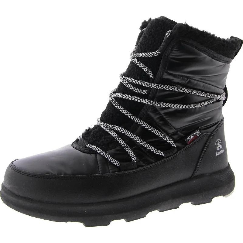 Women's Walking Shoes Leapull Womens Lace Up Flat Winter & Snow Boots