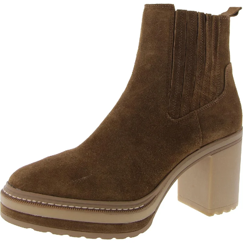 Chic Trend Collection Lenny Womens Suede Padded Insole Booties