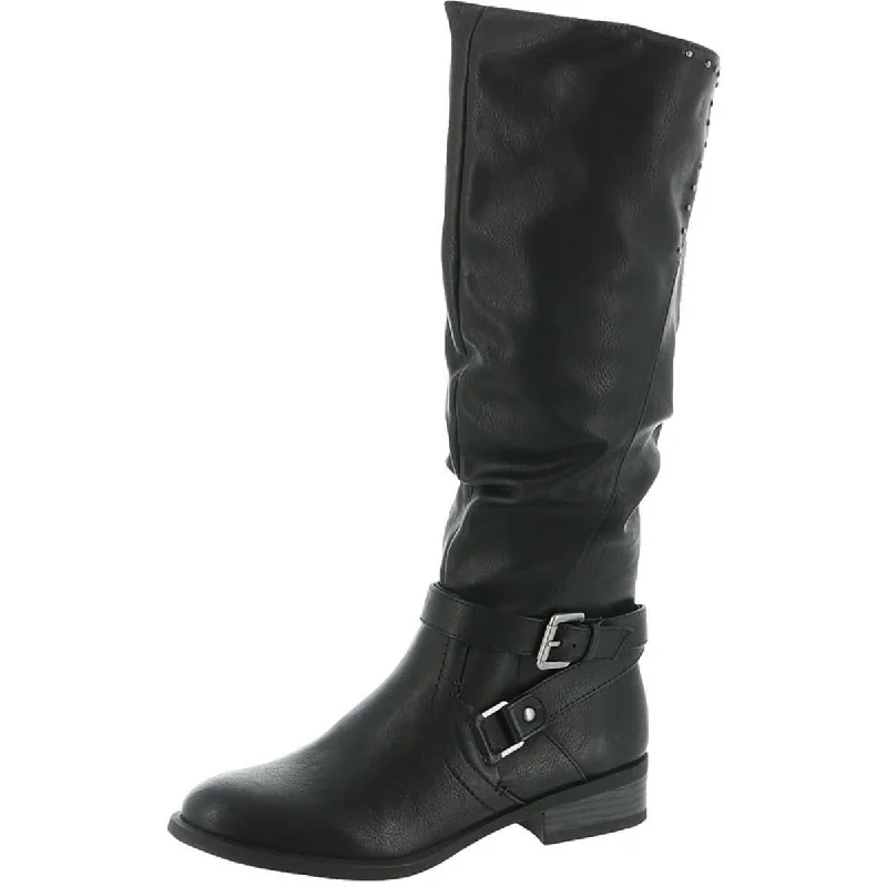 Urban Style Promotions Liona Womens Block Heel Studded Knee-High Boots