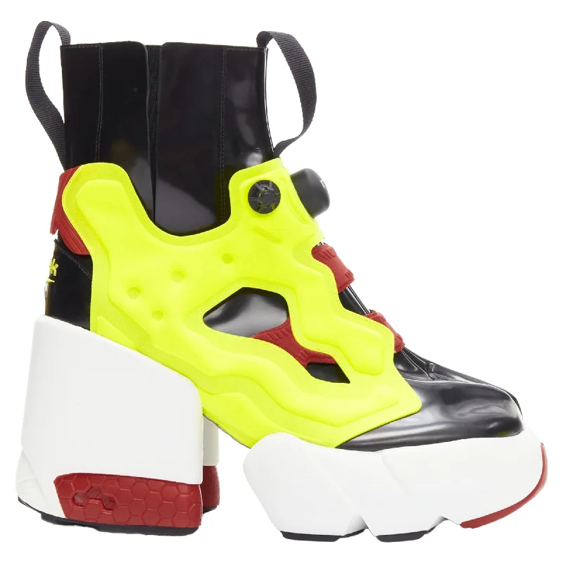 Flirty Fashion Discounts Maison Margiela Reebok tabi neon chunky boots