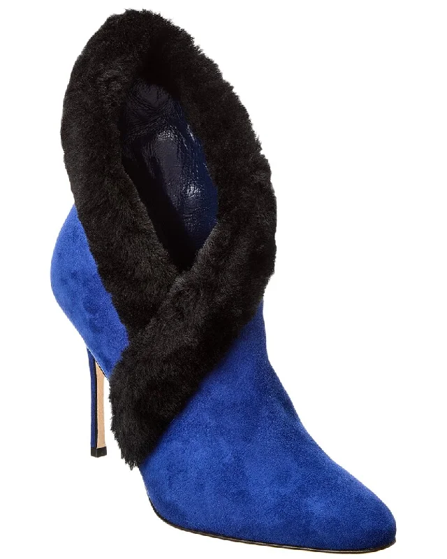 Limited Time Special Offer Manolo Blahnik Nestanu 105 Suede Boot