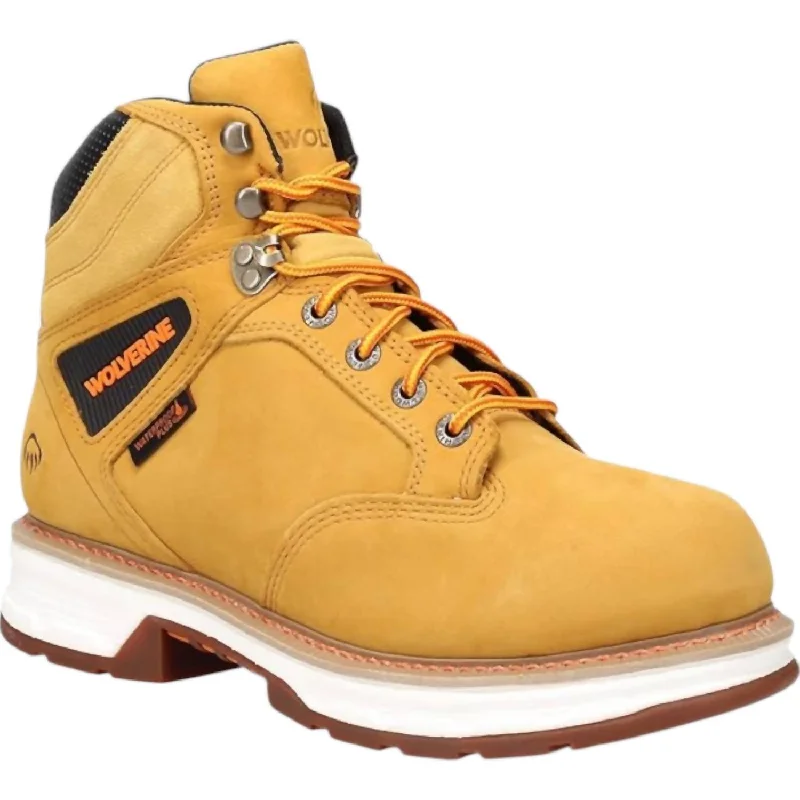 Women's Dress Shoes Men's Hellcat Ultraspring 6" Carbonmax Boot In Wheat