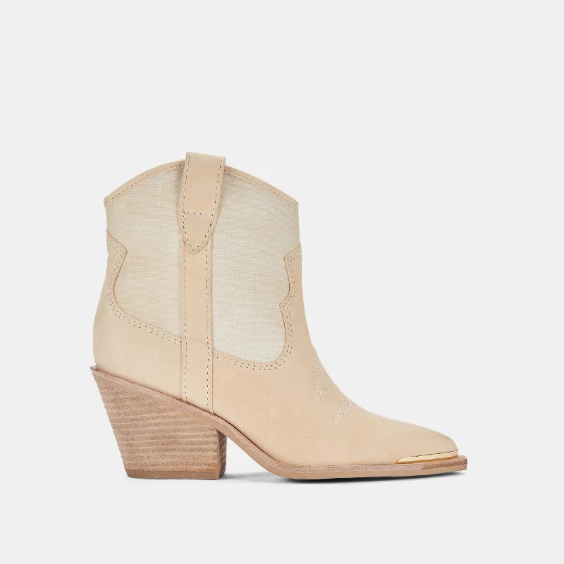 Flash Sales NASHE BOOTIES VANILLA NUBUCK