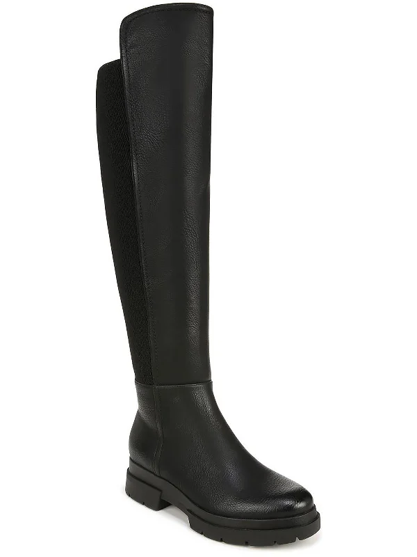 Browse Our Top Products Olga Womens Faux Leather Tall Over-The-Knee Boots