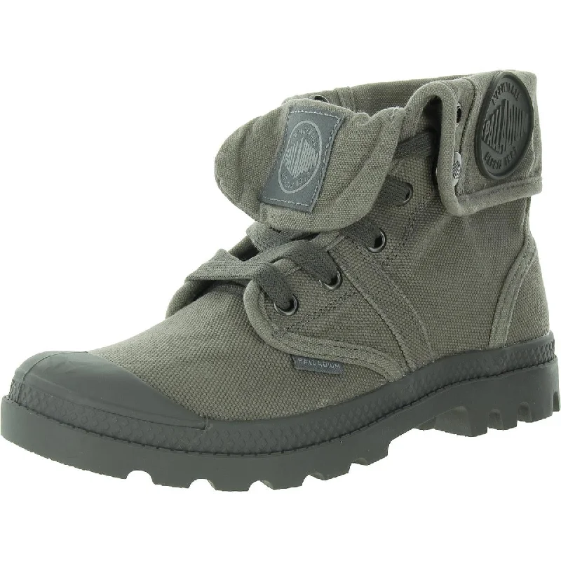 Limited Stock, Big Sale Pallabrouse Baggy Womens Canvas Fold-Over Combat Boots