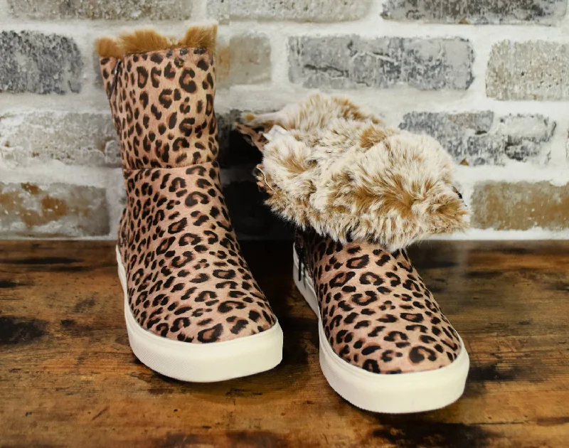 Unleash Your Trendy Side Plusher Booties In Leopard