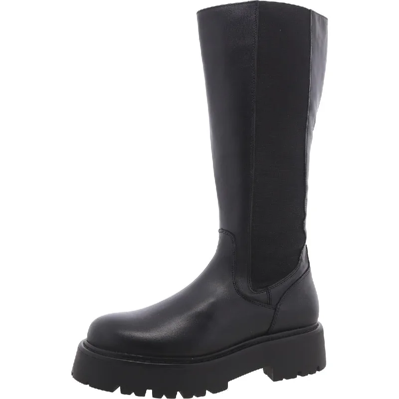 Sleek Versatile Footwear Rex Womens Leather Knee-High Riding Boots