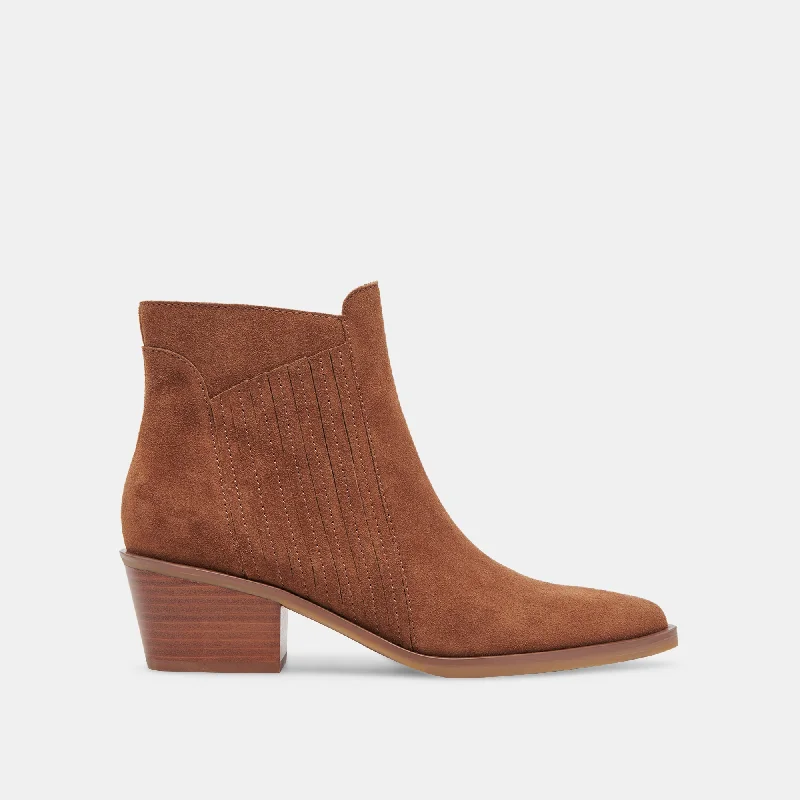 Unbeatable Prices SAWYER BOOTIES CHESTNUT SUEDE