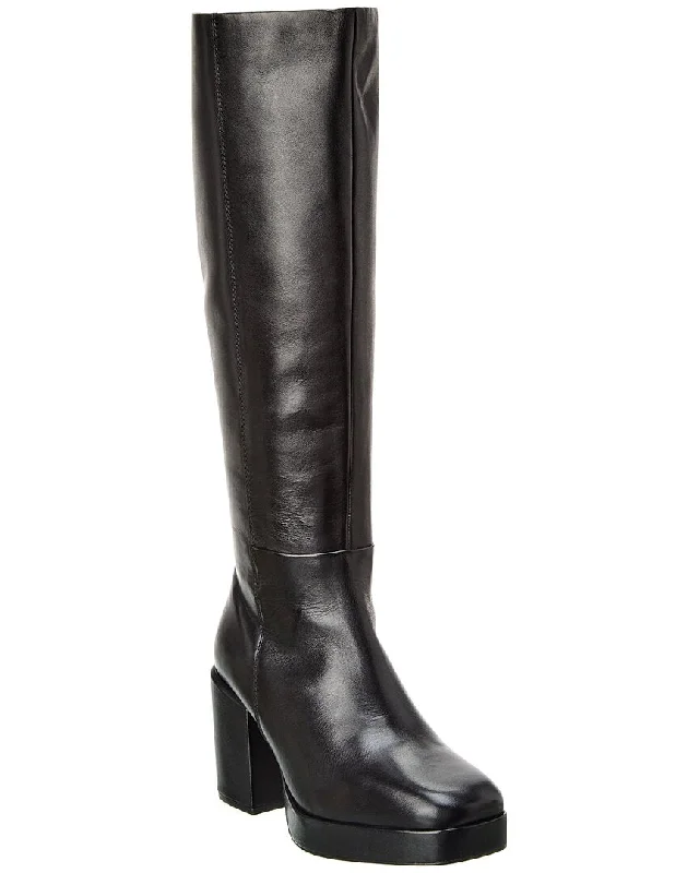 Catch Every Fashion Trend Seychelles No Love Lost Leather Platform Knee-High Boot