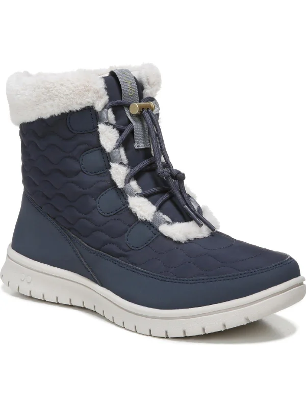 Ride The Style Wave Snowbound Womens Quilted Nylon Comfort Hiking Boots