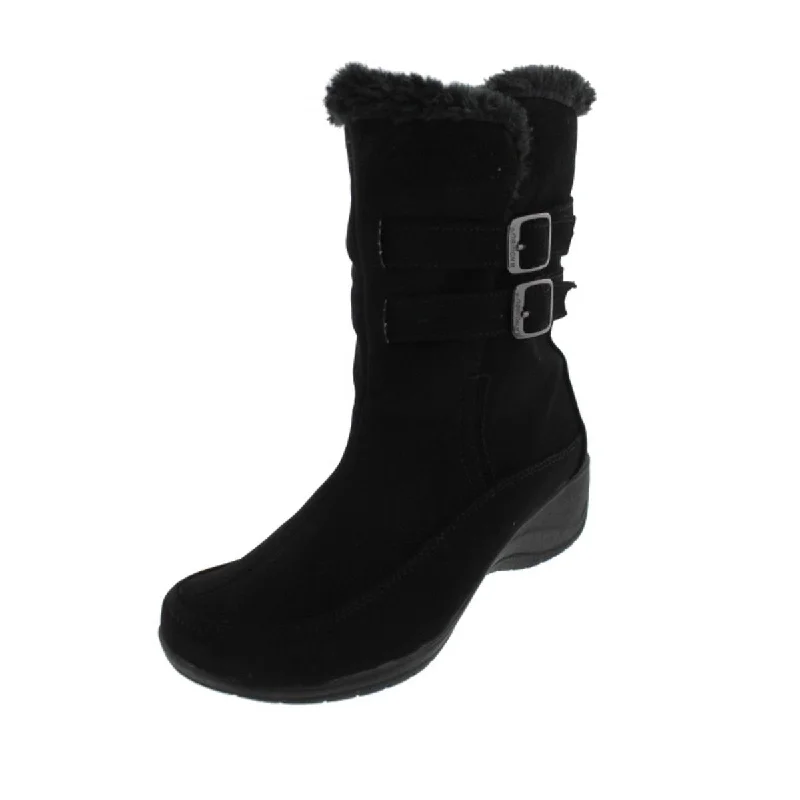 Stylish Basics Spice Womens Faux Fur Belted Snow Boots