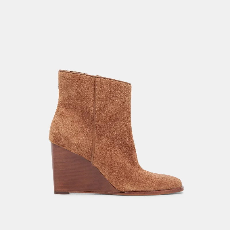 Comfortable Urban Shoes SUSANN BOOTIES CHESTNUT SUEDE