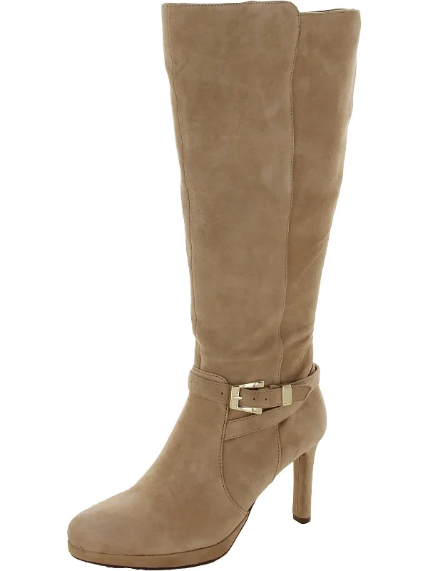 Weekend Exclusive Taelynn Womens Zipper Wide Calf Knee-High Boots