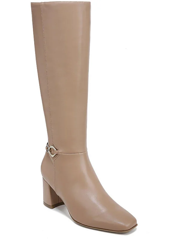 Holiday Attire Sale Waylon Womens Faux Leather Wide Calf Knee-High Boots