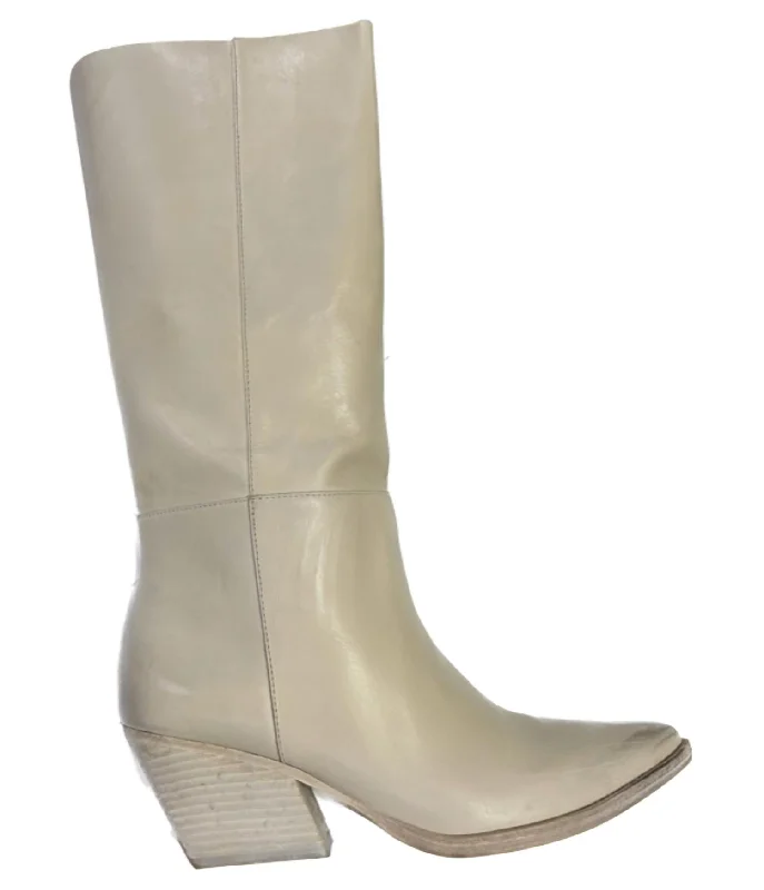 Stylish Savings West Boots In Soy Vintge Calf