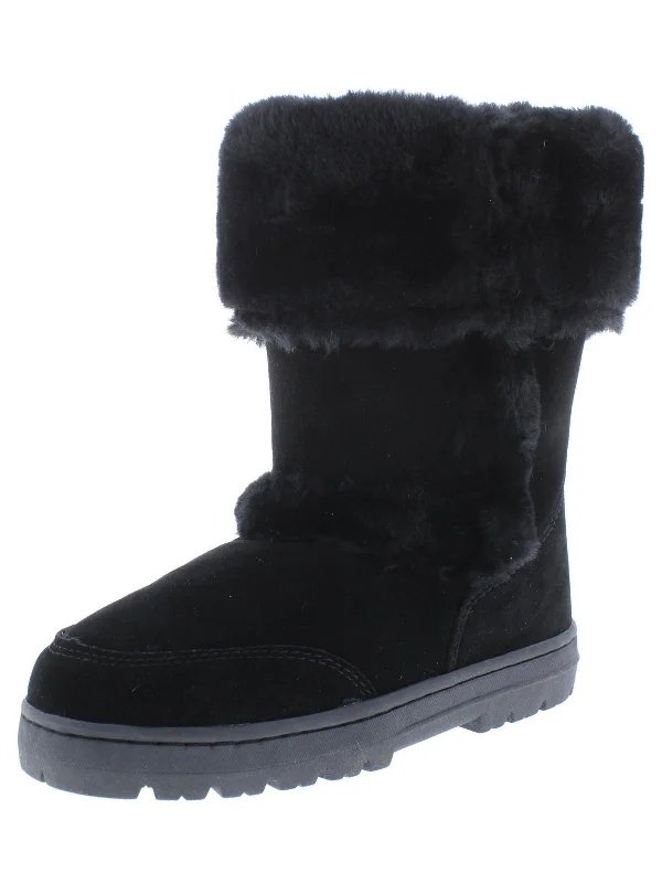 All-Day Comfort Shoes Promotion Witty Womens Suede Faux Fur Casual Boots