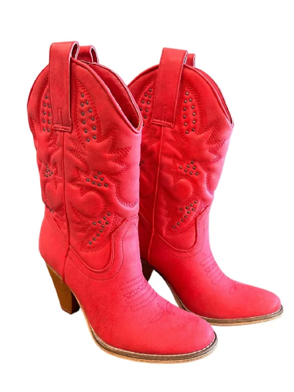 Adventure-Ready Footwear Sale Women's Arienette Boots In Red