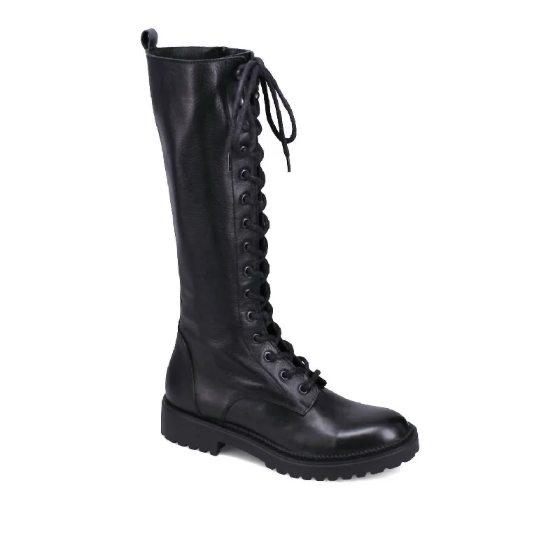 Summer Deals Women's Diana Lace-Up Boots In Black