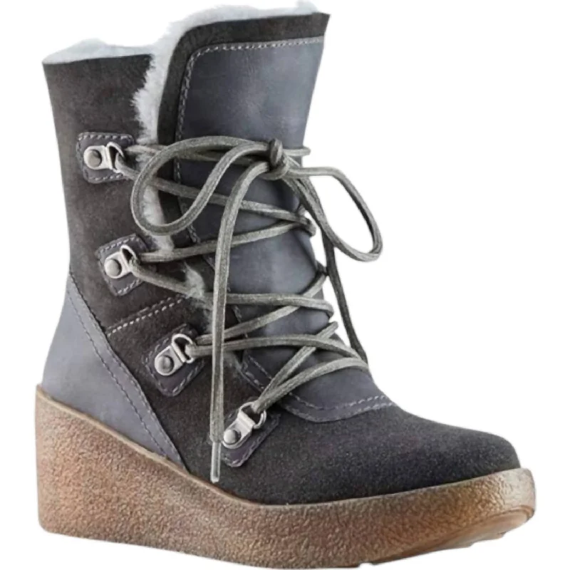 Sustainable Footwear Sale Women's Dylan Boots In Pewter