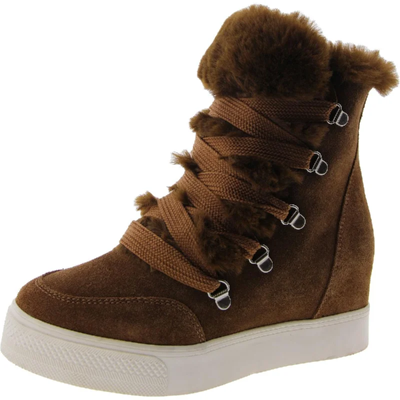 Clearance Sale, All Cheap Womens Faux Suede Faux Fur Ankle Boots