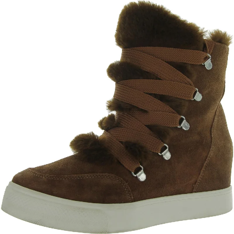 Budget-Friendly Fashion Womens Faux Suede Faux Fur Winter & Snow Boots