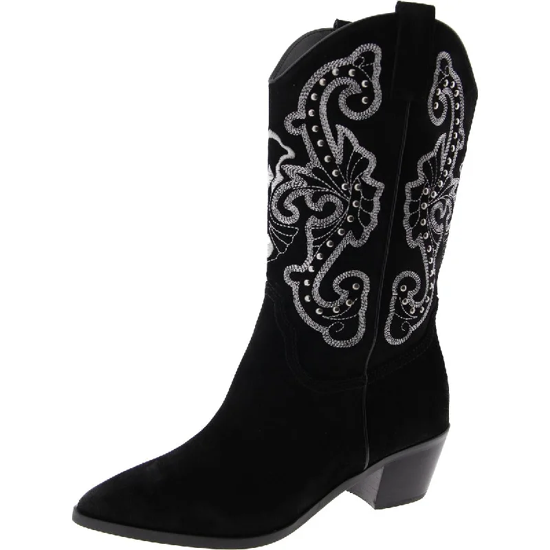 Trendy And Breathable Shoes Womens Leather Pull On Cowboy, Western Boots