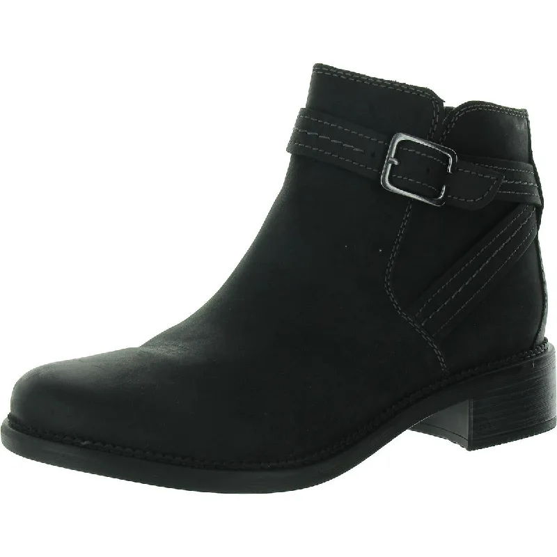 Step Ahead, Lead The Trend Womens Leather Zipper Ankle Boots