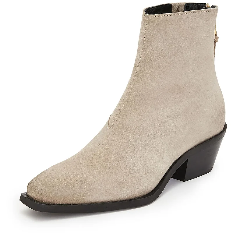 Seasonal Fashion All Saints Womens LENORA Suede Almond toe Ankle Boots