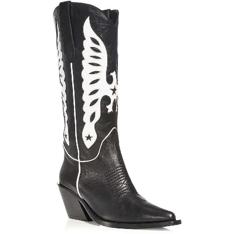 Best-Sellers Anine Bing Womens Leather Pointed Toe Cowboy, Western Boots