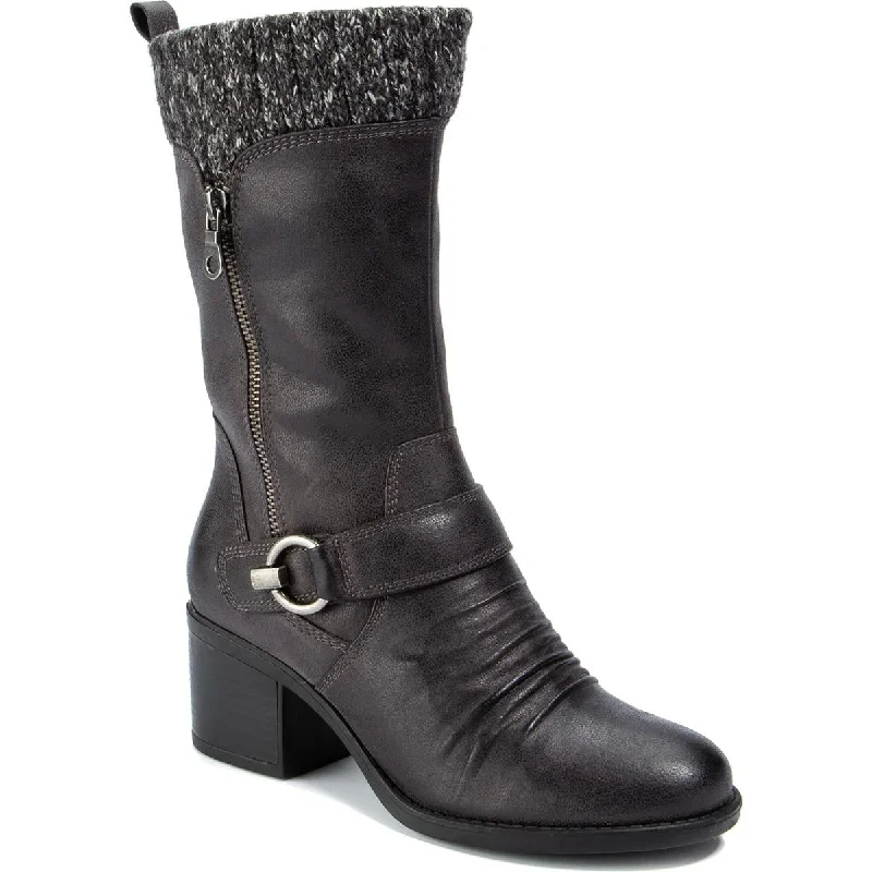 You'll Love Us Because Baretraps Womens Wylla Casual Round Toe Mid-Calf Boots