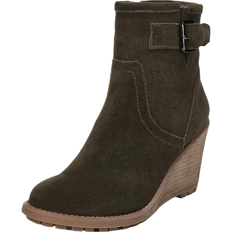 Flash Sales Carlos by Carlos Santana Womens Trace Suede Wedge Ankle Boots