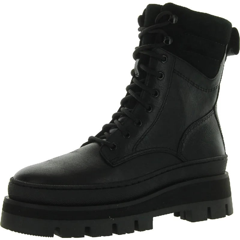 Retro Style Promotions Clarks Womens ORIANNA2 HIKE Leather Platform Combat & Lace-Up Boots