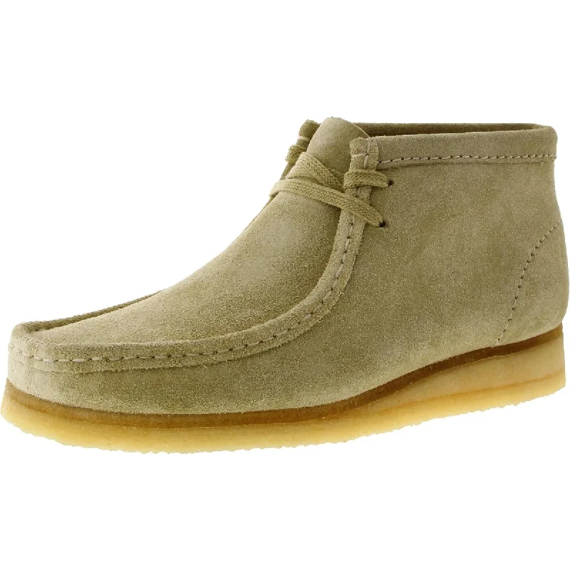 Huge Markdowns Clarks Womens Wallabee Boot Suede Wedge Ankle Boots