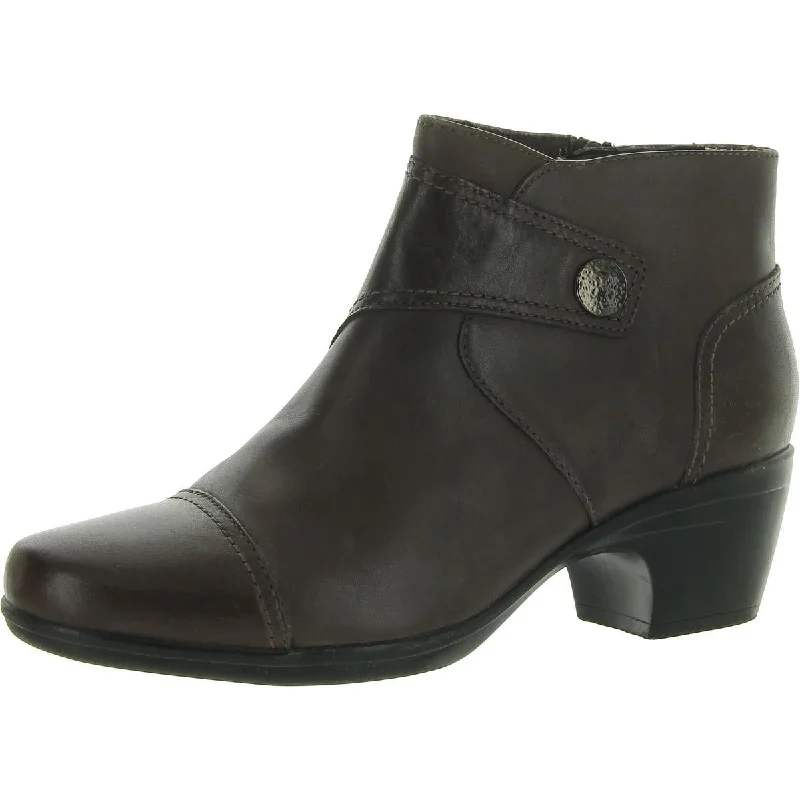 Easy Elegance Sales Clarks Womens Zipper Round Toe Ankle Boots